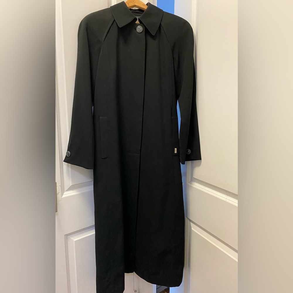 London Fog Men's Classic Black Trench Coat